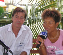 Michel Huchet lors d'un interview radiophonique