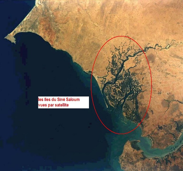 le delta du Saloum par satellite