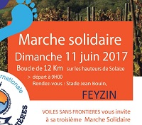 Marchons à Feyzin avec l'antenne Rhône Alpes le 11 juin 2017.