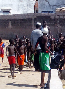 Préparation au cours de natation